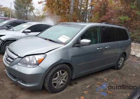 2006 Honda Odyssey Ex-L из США, поврежденный, VIN 5FNRL38726B106994